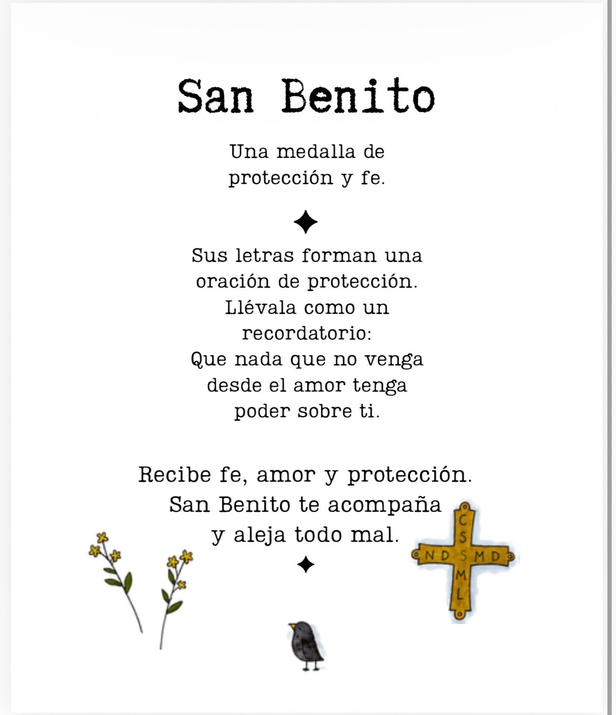 San Benito · Pulsera de Protección