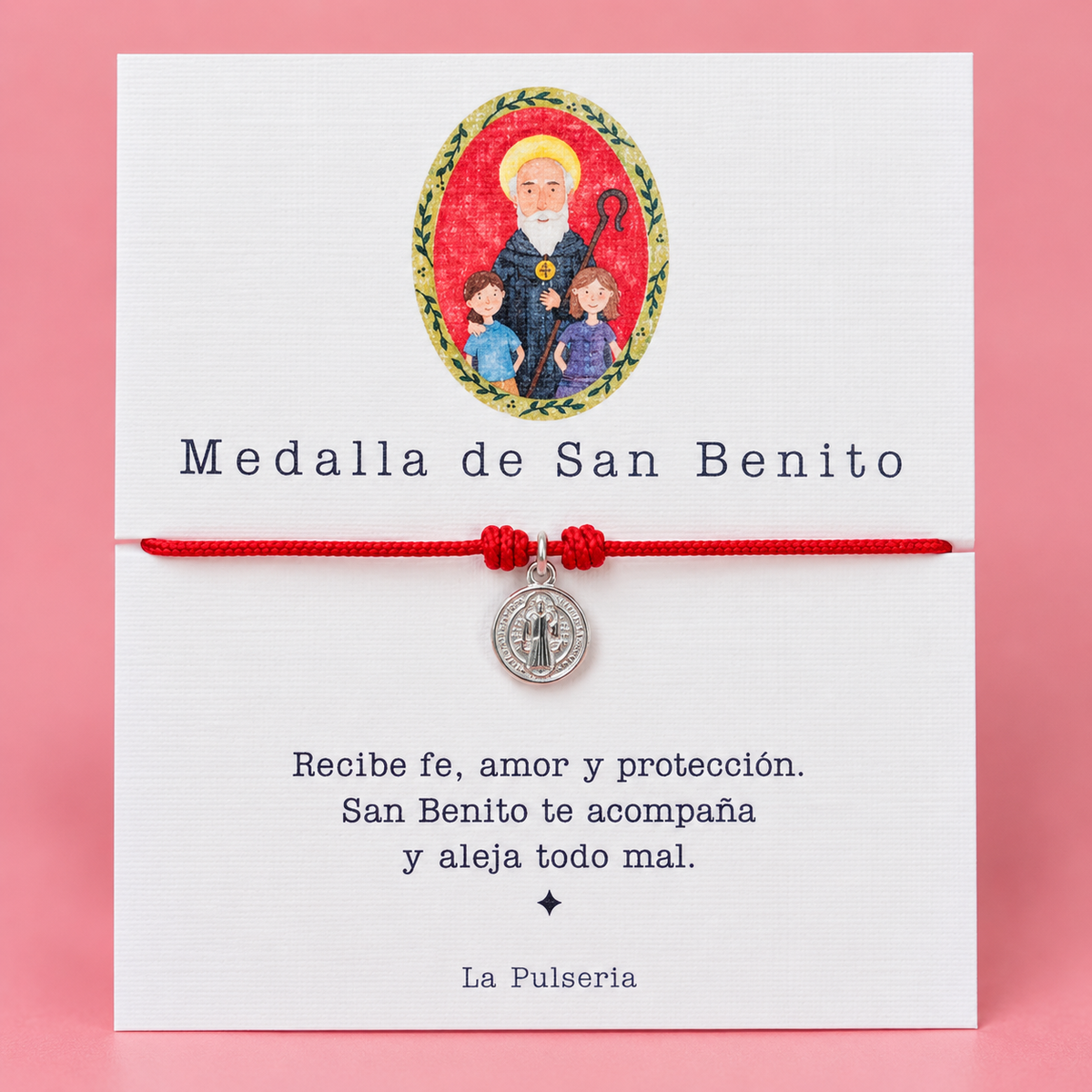 Pack 3 Pulseras San Benito · Protección para compartir